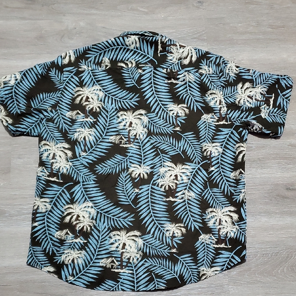 Tropical Palm Print Men's Shirt - Picture 7 of 7